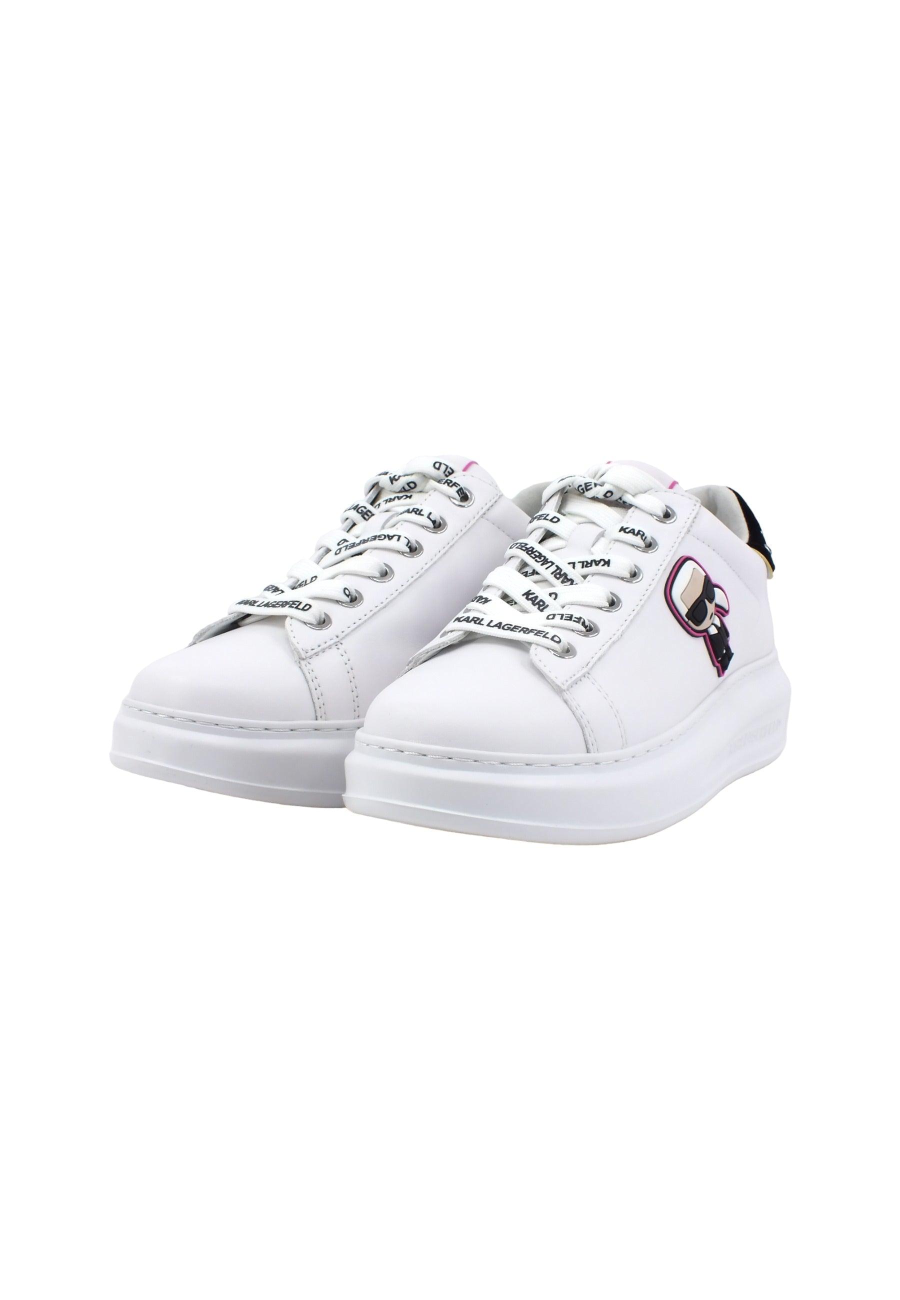 KARL LAGERFELD Kapri Icon Sneaker Donna White KL62547 - Sandrini Calzature e Abbigliamento