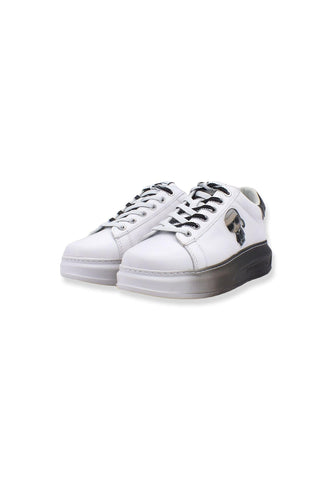 KARL LAGERFELD Kapri Jellikonic Sneaker Donna White Black KL62533 - Sandrini Calzature e Abbigliamento