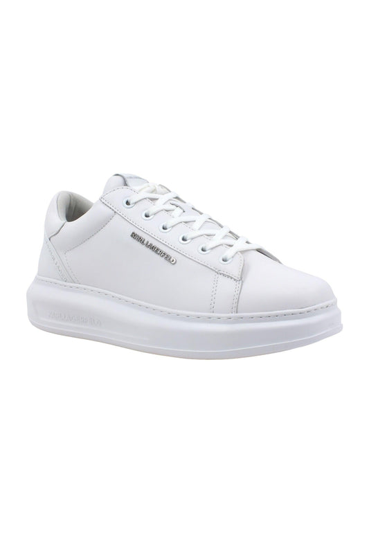 KARL LAGERFELD Kapri Mens Kourter Sneaker Uomo White Mono KL52575 - Sandrini Calzature e Abbigliamento