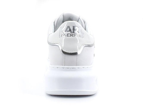 KARL LAGERFELD Kapri Metal Maison Sneaker Logo White Silver KL62539 - Sandrini Calzature e Abbigliamento