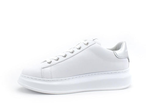 KARL LAGERFELD Kapri Punkt Logo Sneaker Donna White Silver KL62520 - Sandrini Calzature e Abbigliamento