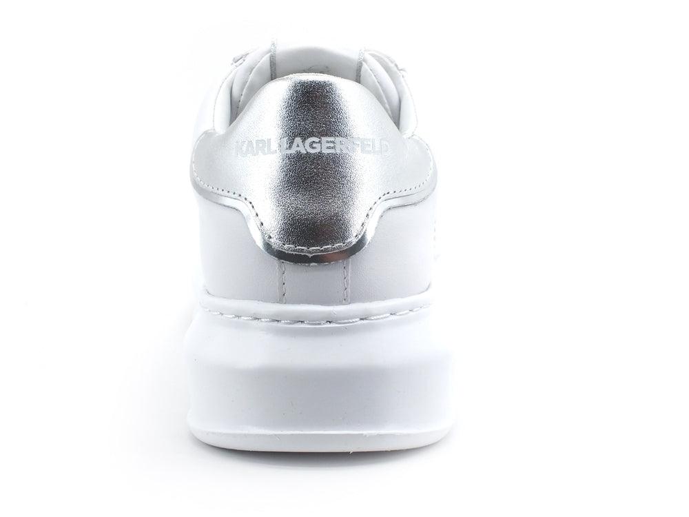 KARL LAGERFELD Kapri Punkt Logo Sneaker Donna White Silver KL62520 - Sandrini Calzature e Abbigliamento