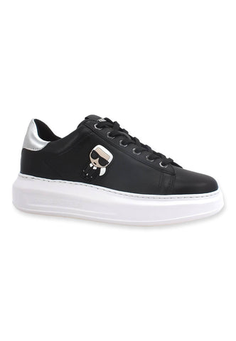 KARL LAGERFELD Kapri Sneaker Donna Black Leather KL62530 - Sandrini Calzature e Abbigliamento