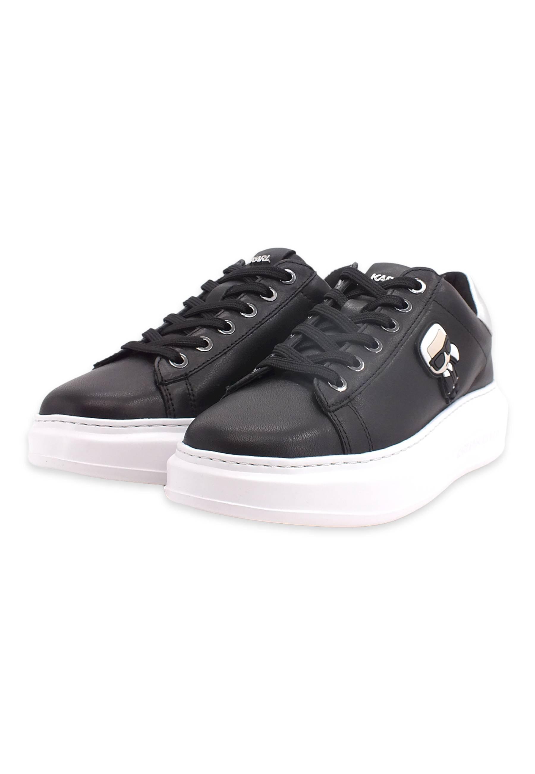 KARL LAGERFELD Kapri Sneaker Donna Black Leather KL62530 - Sandrini Calzature e Abbigliamento