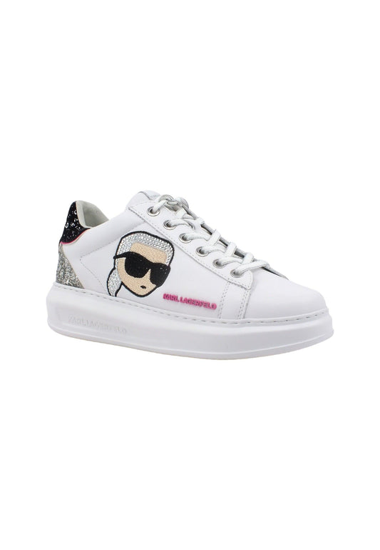 KARL LAGERFELD Kapri Sneaker Donna White KL62570N - Sandrini Calzature e Abbigliamento