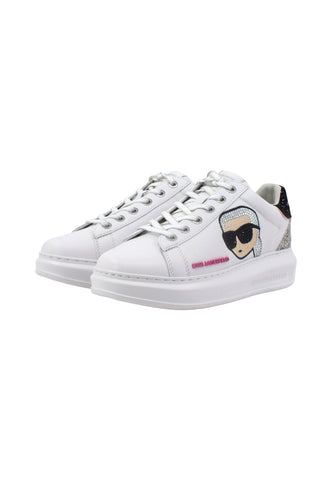 KARL LAGERFELD Kapri Sneaker Donna White KL62570N - Sandrini Calzature e Abbigliamento