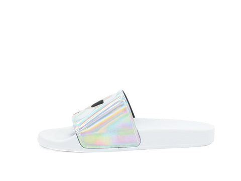 KARL LAGERFELD Kondo II Ikonic Slide Ciabatta Donna Iridescent Rubber KL80905 - Sandrini Calzature e Abbigliamento
