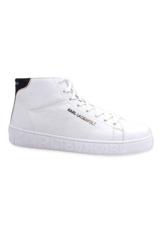 KARL LAGERFELD Kupsole III Mid Sneaker Uomo White KL51040 - Sandrini Calzature e Abbigliamento