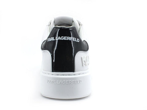 KARL LAGERFELD Maxi Kup Inkjet Sneaker Logo Donna White KL62210 - Sandrini Calzature e Abbigliamento