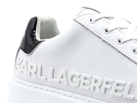 KARL LAGERFELD Maxi Kup Inkjet Sneaker Logo Donna White KL62210 - Sandrini Calzature e Abbigliamento