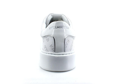 KARL LAGERFELD Maxi Kup Perf Sneaker Logo White KL52222 - Sandrini Calzature e Abbigliamento