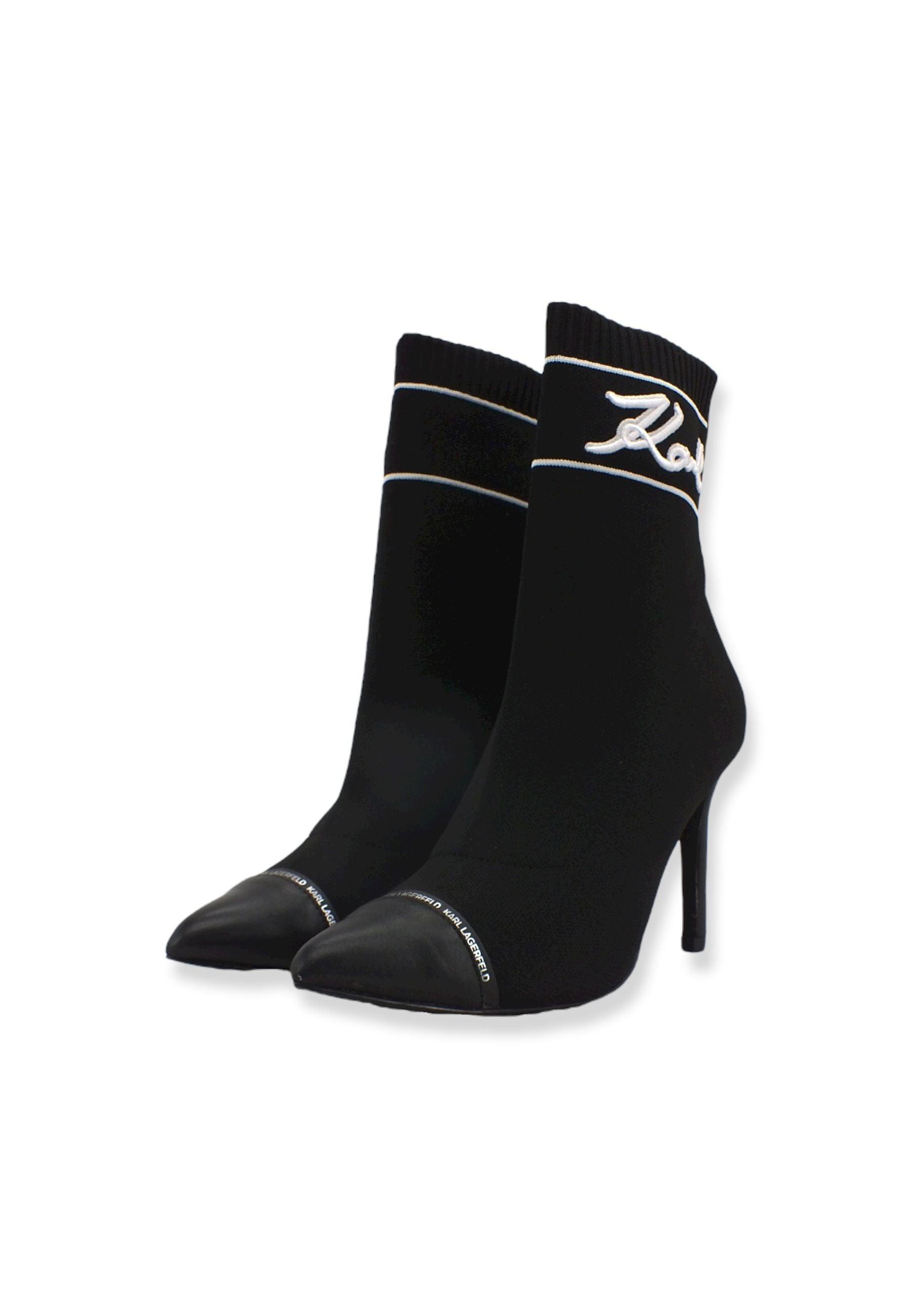 KARL LAGERFELD Pandara Décolléte Calzino Black Knit KL31362 - Sandrini Calzature e Abbigliamento