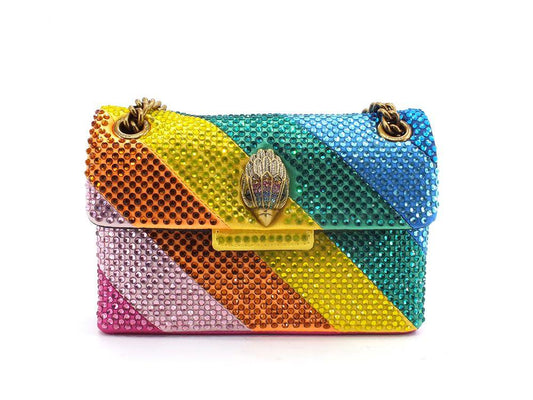KURT GEIGER Fabric Mini Kensington BG Borsa Studs Multi Other 8472469609-69 - Sandrini Calzature e Abbigliamento