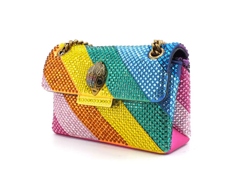 KURT GEIGER Fabric Mini Kensington BG Borsa Studs Multi Other 8472469609-69 - Sandrini Calzature e Abbigliamento