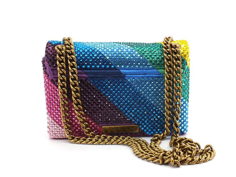 KURT GEIGER Fabric Mini Kensington BG Borsa Studs Multi Other 8472469609-69 - Sandrini Calzature e Abbigliamento