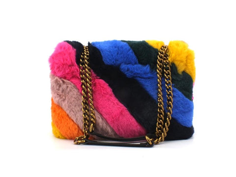 KURT GEIGER Faux Fur LG Kensington Bag Borsa Multi Other 8470569609-69 - Sandrini Calzature e Abbigliamento