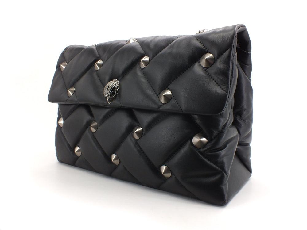 KURT GEIGER Kensington Soft XXL Stud Borsa Borchie Black 8471500109-00 - Sandrini Calzature e Abbigliamento
