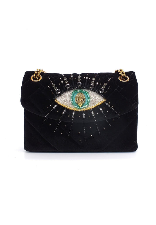 KURT GEIGER Mini Kensington Eye Fabric Borsa Donna Black 9105700609-00 - Sandrini Calzature e Abbigliamento