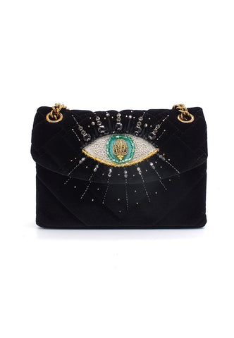 KURT GEIGER Mini Kensington Eye Fabric Borsa Donna Black 9105700609-00 - Sandrini Calzature e Abbigliamento