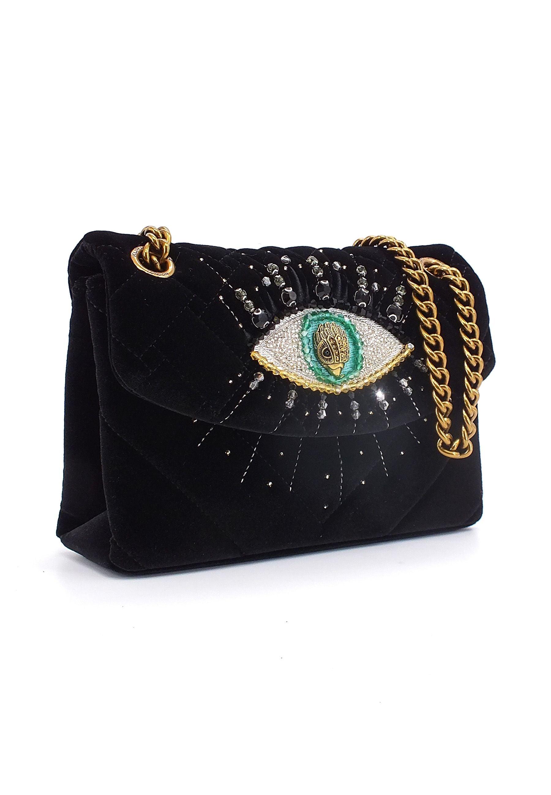 KURT GEIGER Mini Kensington Eye Fabric Borsa Donna Black 9105700609-00 - Sandrini Calzature e Abbigliamento