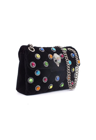 KURT GEIGER Velvet Mini Kensington Borsa Black Comb 3614305609-05 - Sandrini Calzature e Abbigliamento
