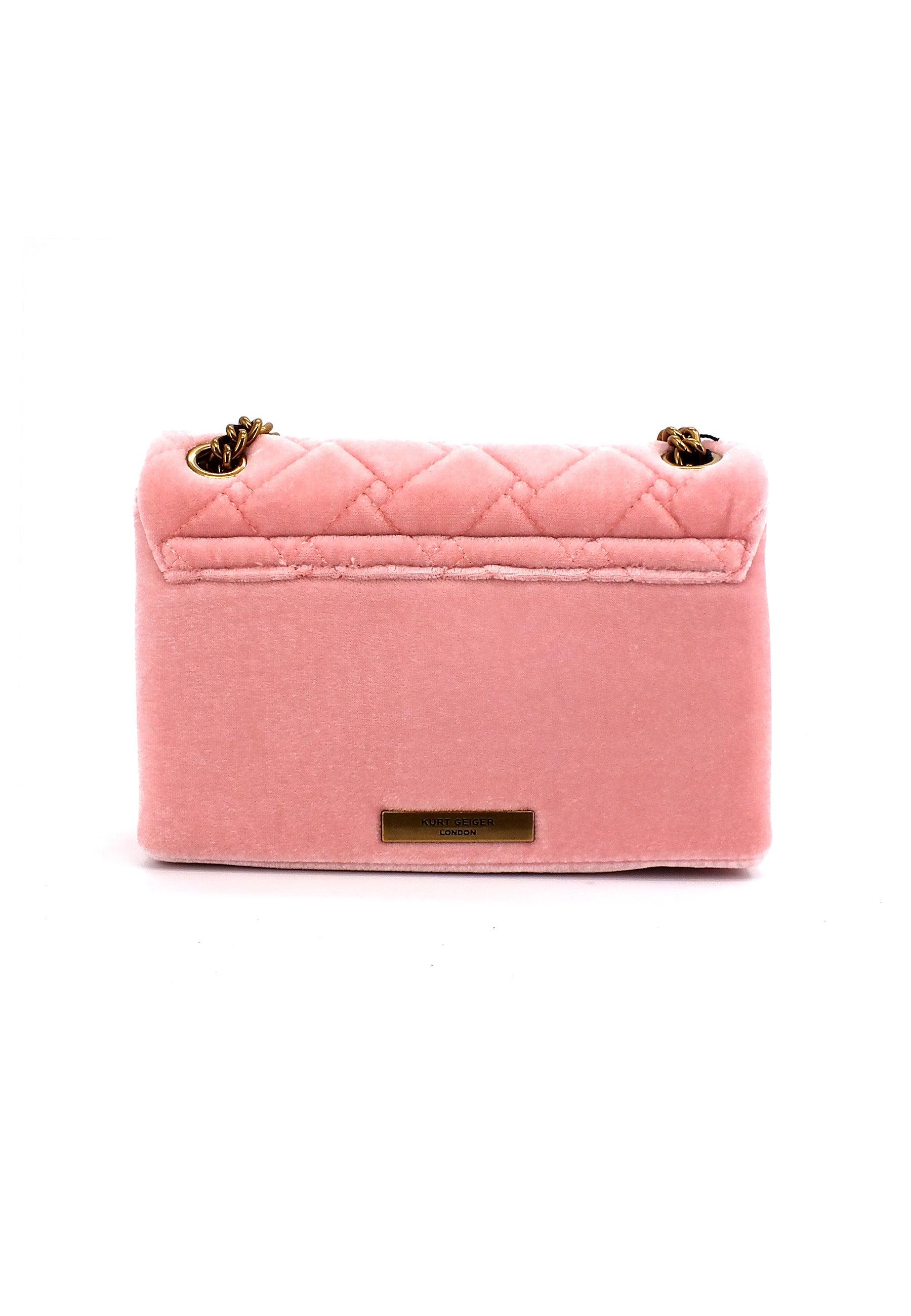 KURT GEIGER Velvet Mini Kensington Borsa Donna Pale Pink 3614353609-53 - Sandrini Calzature e Abbigliamento