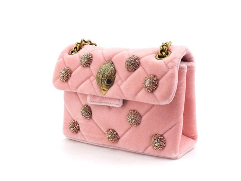 KURT GEIGER Velvet Mini Kensington Borsa Gioiello Pale Pink 3614353609-53 - Sandrini Calzature e Abbigliamento