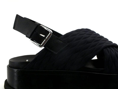 L4K3 Malibù Sandalo Fasce Incrocio Black Nero F22-MAL - Sandrini Calzature e Abbigliamento