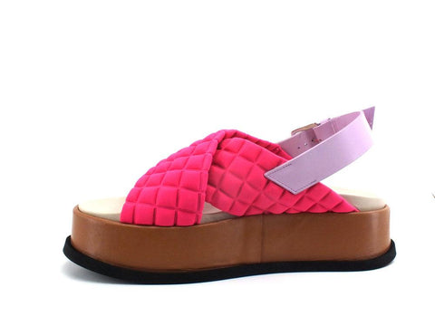 L4K3 Malibù Sandalo Fasce Incrocio Pink Rosa F18-MAL - Sandrini Calzature e Abbigliamento
