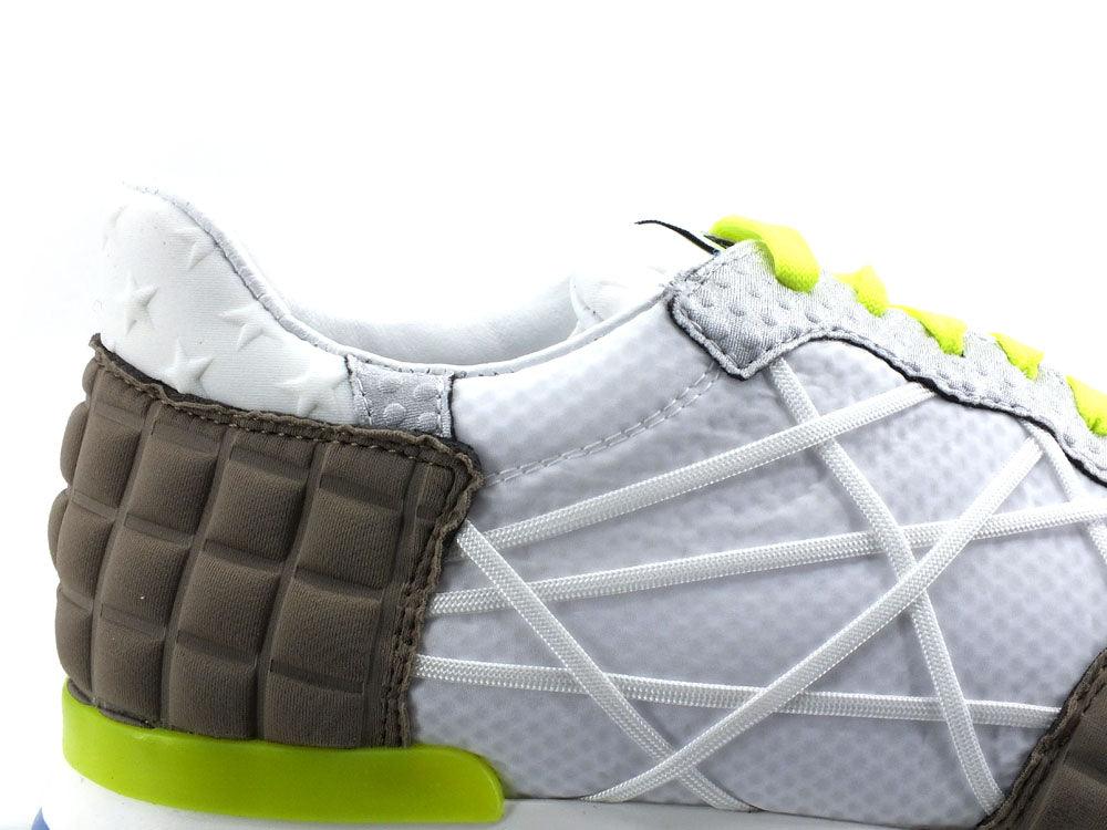 L4K3 Mr. Big Old School Sneaker Running Bianco Beige Giallo F06-OLD - Sandrini Calzature e Abbigliamento