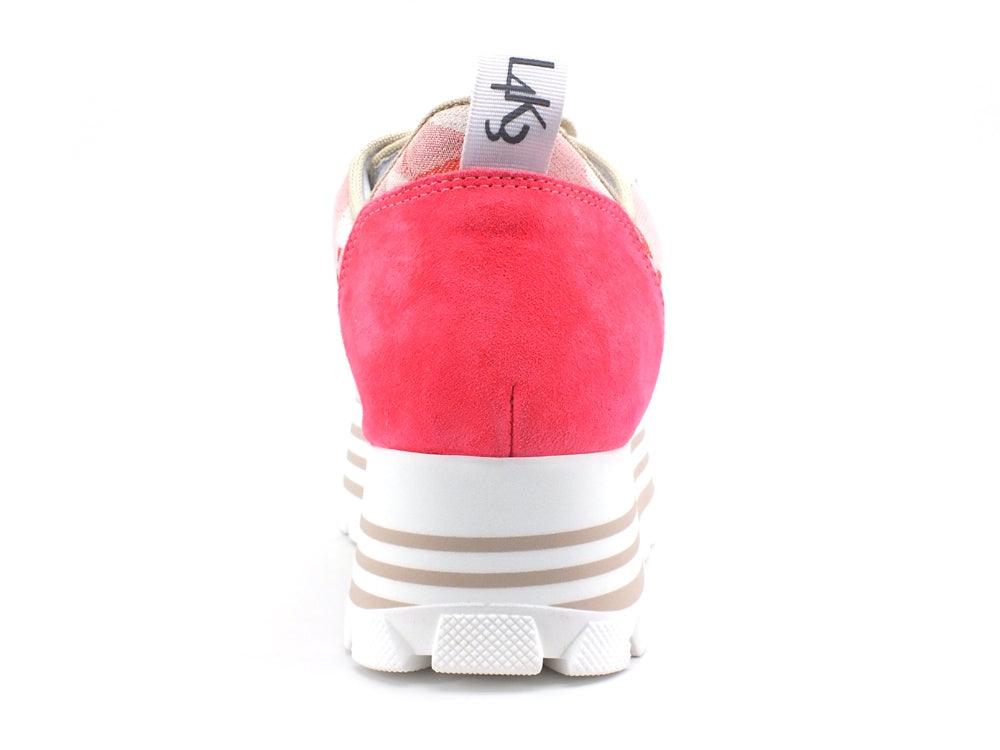 LAKE Bowling Pitagora Sneaker Running Platform Pink D25-BOW - Sandrini Calzature e Abbigliamento