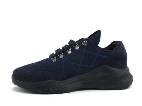 LAKE Mr Big Hi Tech Cashmere Sneaker Blue C52-HIT - Sandrini Calzature e Abbigliamento