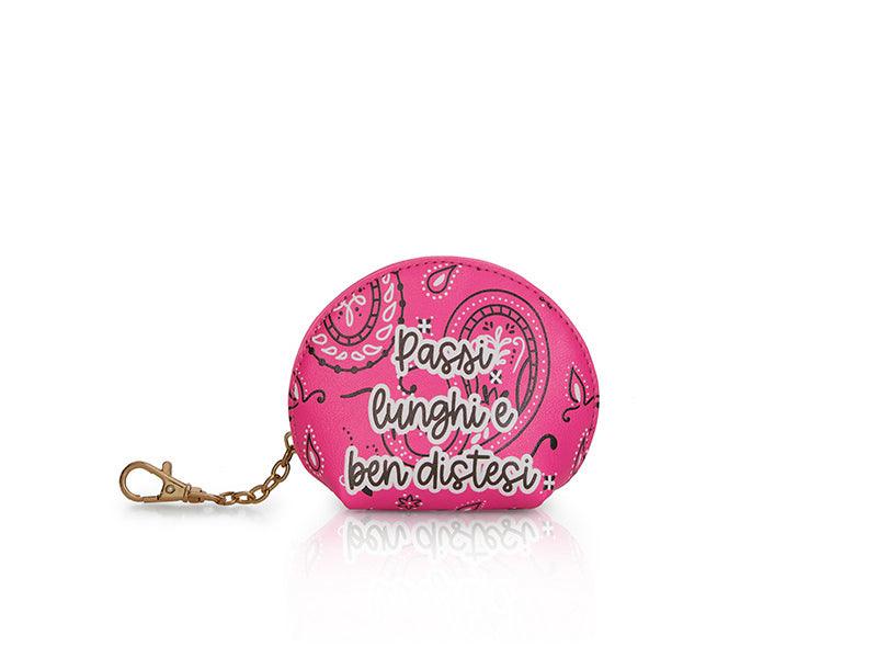 LE PANDORINE Bandana Keychain Passi Foulard Rosa Fluo PE22DCX02305-02 - Sandrini Calzature e Abbigliamento