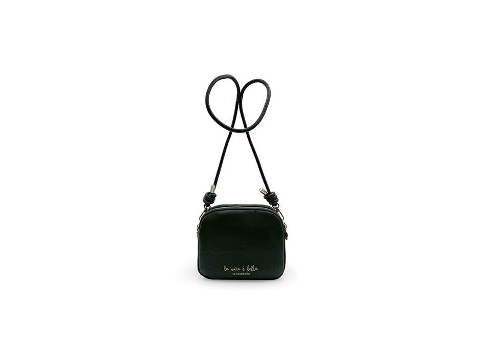 LE PANDORINE Brenda Mini Vita Borsa Tracolla Black NeroPE22DBI02964-08 - Sandrini Calzature e Abbigliamento