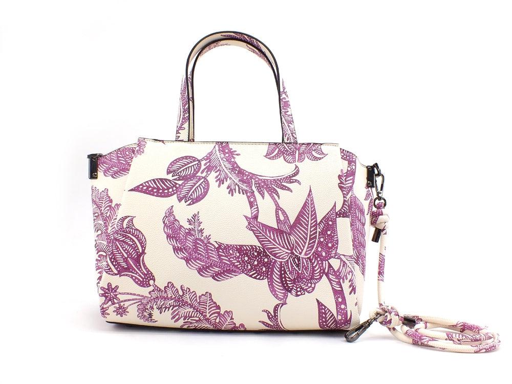LE PANDORINE Lampone Eccezzionale Borsa Flower White PE21DCC02824-04 - Sandrini Calzature e Abbigliamento