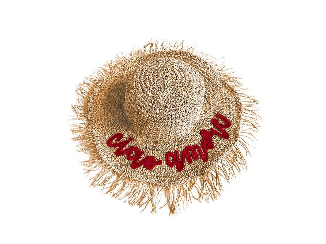 LE PANDORINE Lanzarote Hat Ciao Cappello Tessuto Beige PE22DAO02944-01 - Sandrini Calzature e Abbigliamento