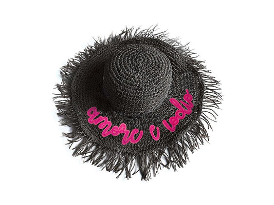 LE PANDORINE Lanzarote Hat Ciao Cappello Tessuto Black Nero PE22DAO02944-02 - Sandrini Calzature e Abbigliamento