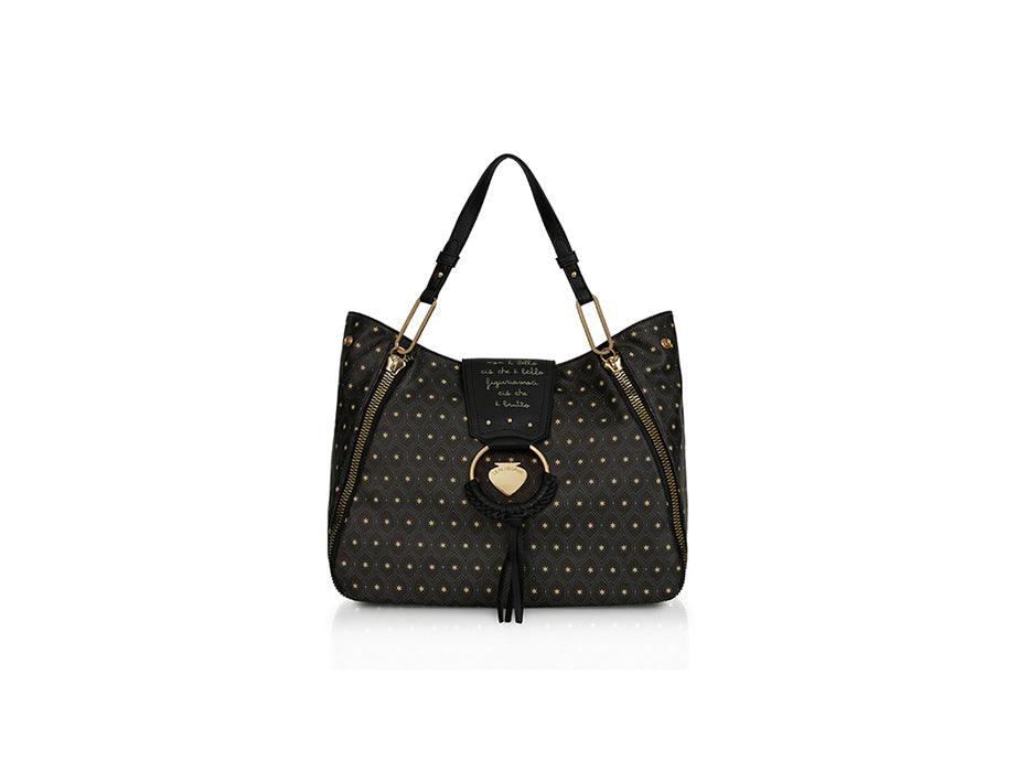 LE PANDORINE Vicky Bello Borsa Nero Stars Black PE22DBW02978-14 - Sandrini Calzature e Abbigliamento