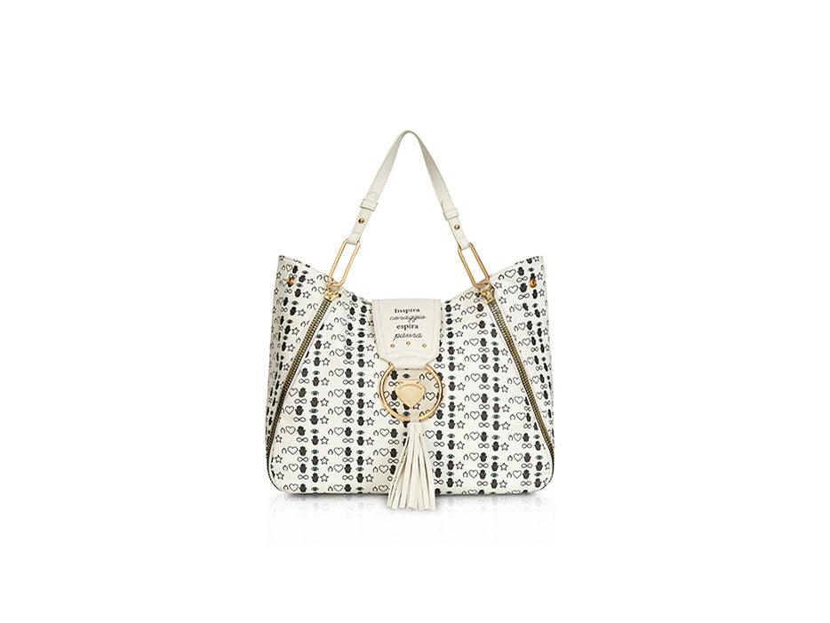 LE PANDORINE Vicky Coraggio Borsa Lucky Star Bianco PE22DBW02978-12 - Sandrini Calzature e Abbigliamento