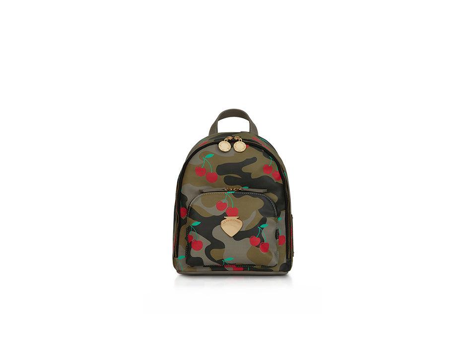 LE PANDORINE Vicky Mini Backpack Zaino Camouflage Cherry PE22DBY02980-01 - Sandrini Calzature e Abbigliamento