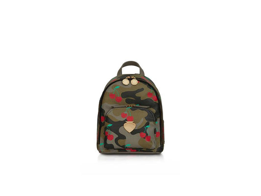 LE PANDORINE Vicky Mini Backpack Zaino Camouflage Cherry PE22DBY02980-01 - Sandrini Calzature e Abbigliamento