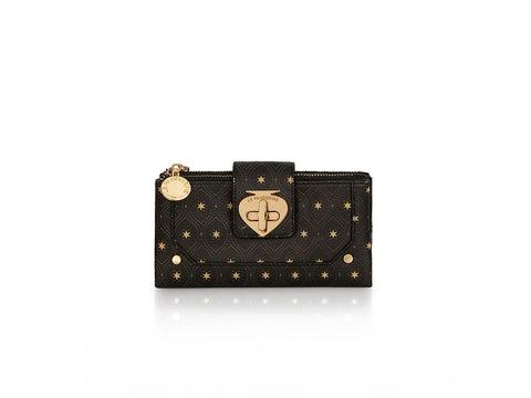 LE PANDORINE Vicky Wallet Bello Portafoglio Nero Star Black PE22DBZ02981-08 - Sandrini Calzature e Abbigliamento