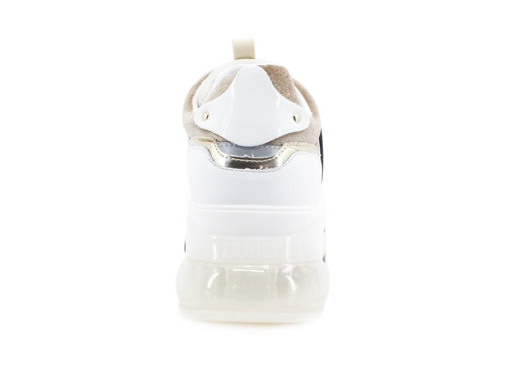 LIU JO Air Max 2A Sneaker Platform White Gold BF1119PX181 - Sandrini Calzature e Abbigliamento