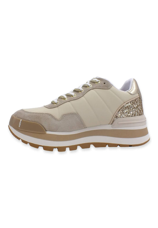 LIU JO Amazing 01 Sneaker Donna Light Gold BF2125PX078 - Sandrini Calzature e Abbigliamento
