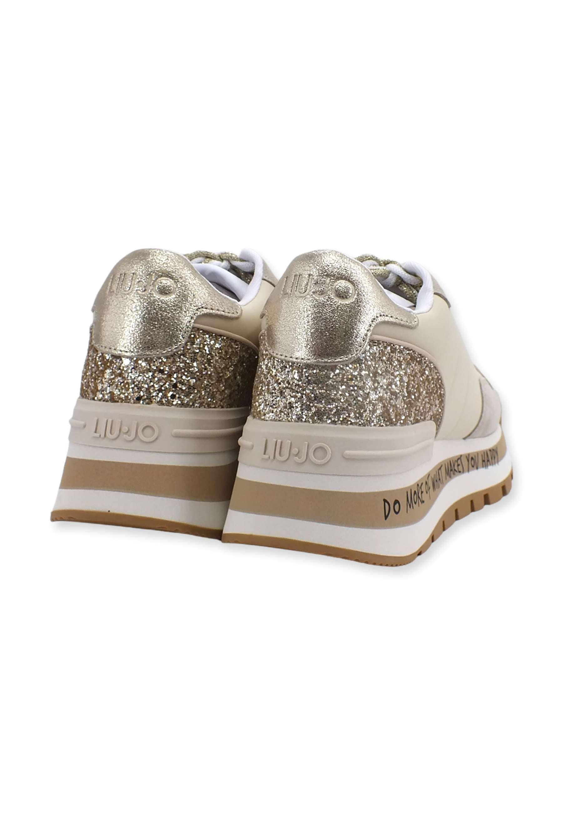 LIU JO Amazing 01 Sneaker Donna Light Gold BF2125PX078 - Sandrini Calzature e Abbigliamento