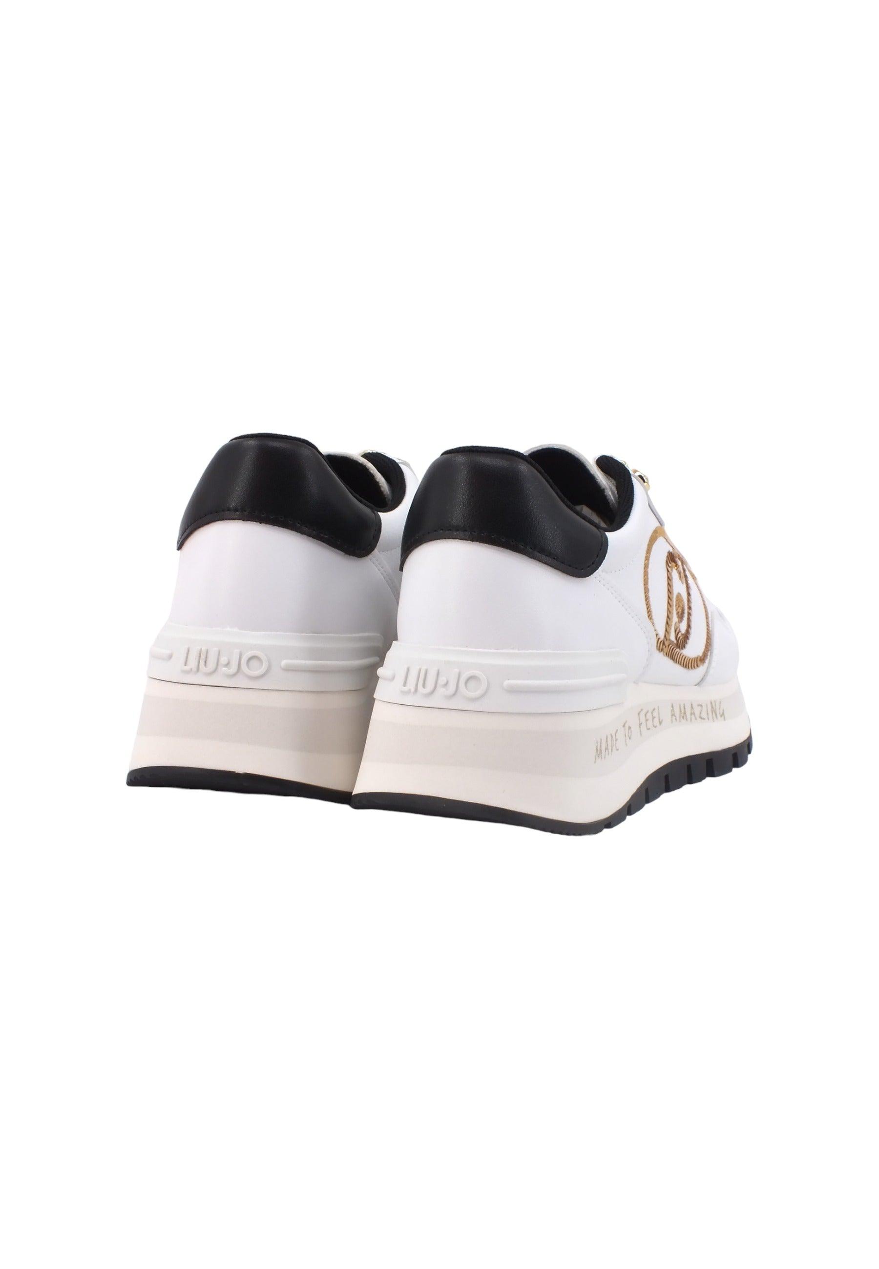 LIU JO Amazing 20 Sneaker Donna White Light Gold BF3087EX207 - Sandrini Calzature e Abbigliamento