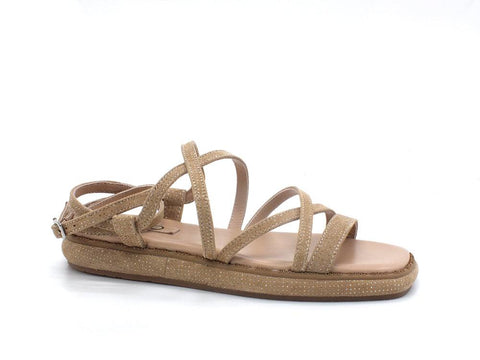 LIU JO Amelia 06 Sandalo Glitter Beige Nut SA2069PX164 - Sandrini Calzature e Abbigliamento