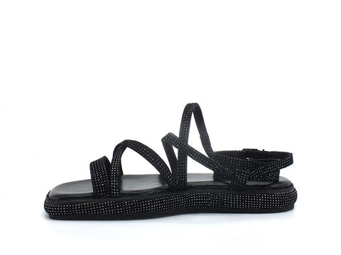 LIU JO Amelia 06 Sandalo Glitter Black SA2069PX164 - Sandrini Calzature e Abbigliamento