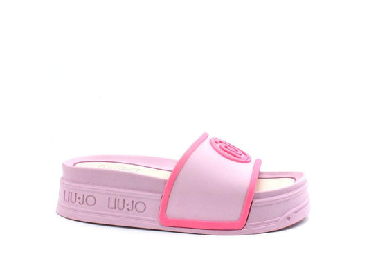 LIU JO Cecy 08 Ciabatta Slipper TPU Platform Rosa Lilla Pink SA2287EX131 - Sandrini Calzature e Abbigliamento
