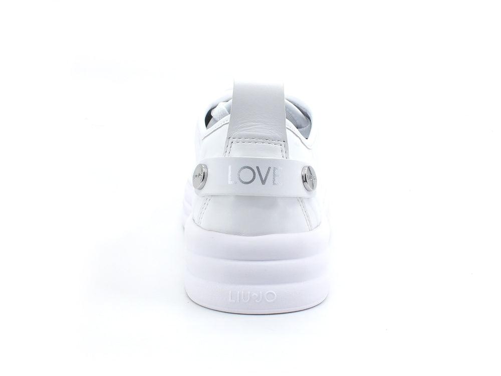 LIU JO Cleo 01 Sneaker Calf Leather White BA2047P0102 - Sandrini Calzature e Abbigliamento